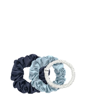 Dore & Rose Scrunchie 1 cm White, 2 cm Light Blue & 3 cm Dark Blue Set Haarstylingset