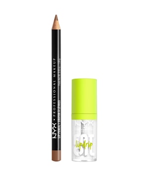 NYX Professional Makeup Slim Lip Pencil + Fat Oil Lip Drip Lippen Make-up Set